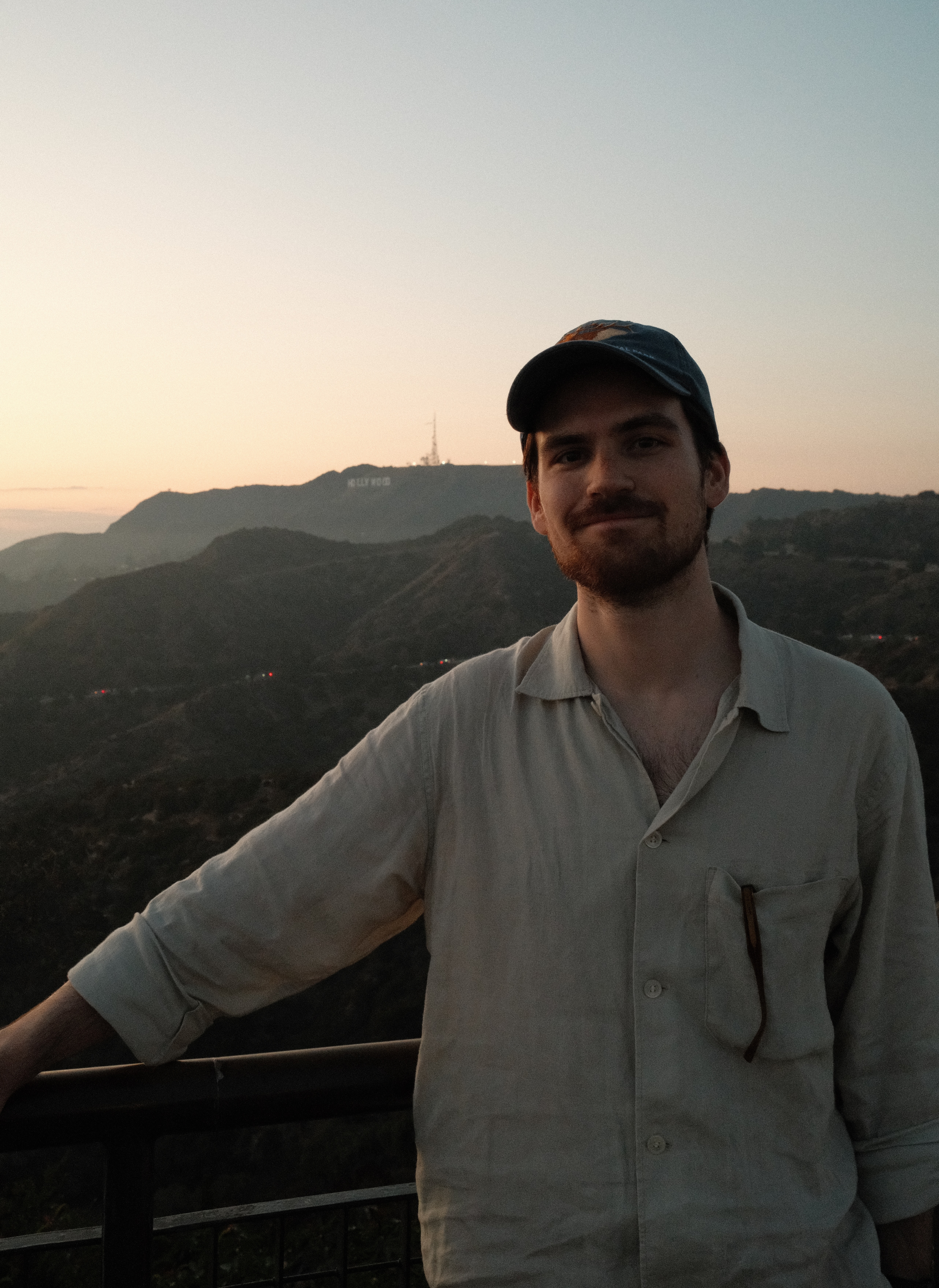 A picture of me in front of the Hollywood sign